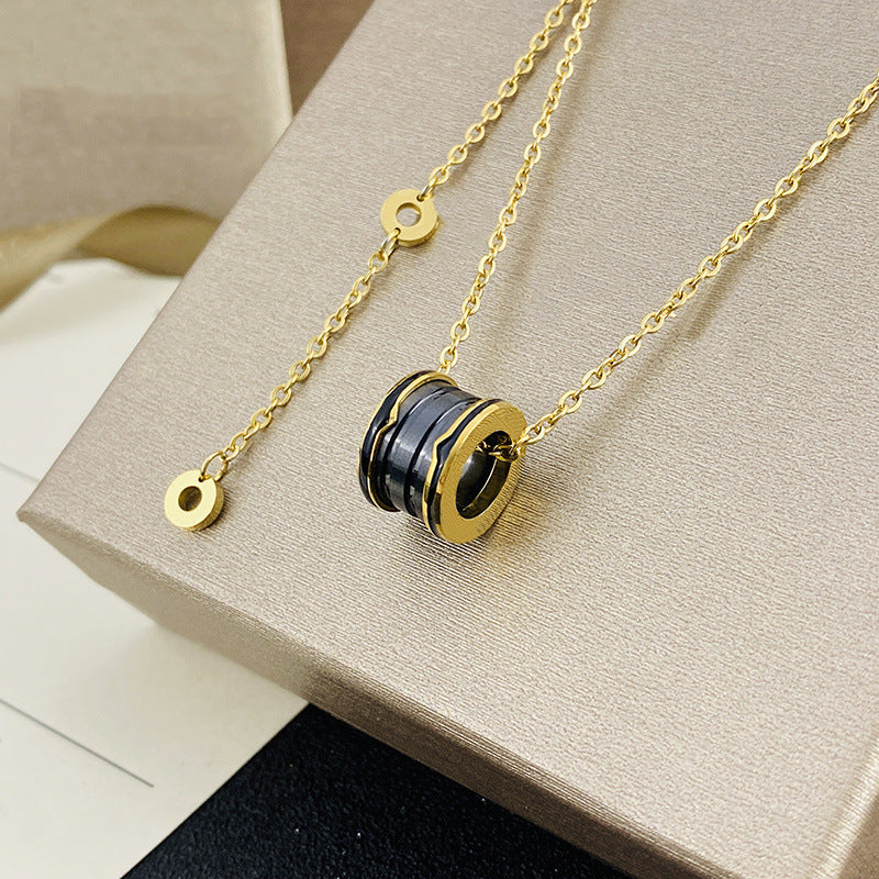Colliers en céramique pour femmes et hommes, Version haute, plein de diamants, petite taille, printemps