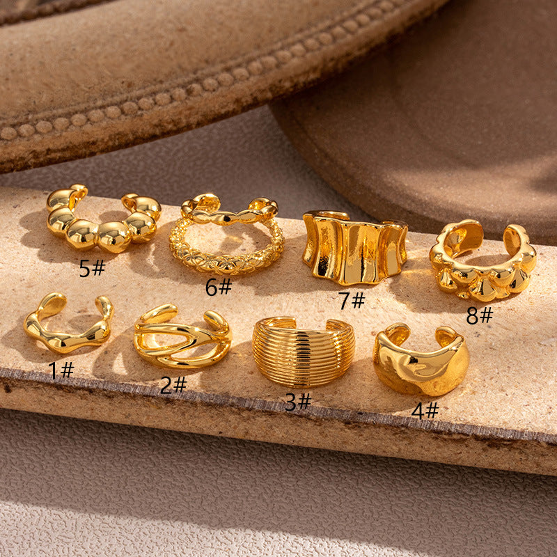 Henson Glossy Cartilage Without Piercing Fashion Rings