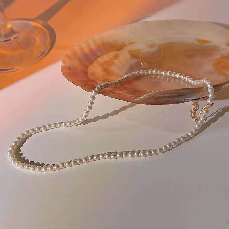 Colliers minoritaires de luxe légers en perles pour femmes