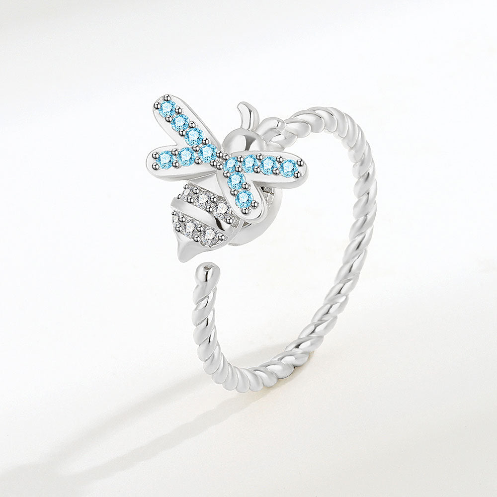 Rotatable Adjustable Anxiety Relieving Pressure Sier Rings