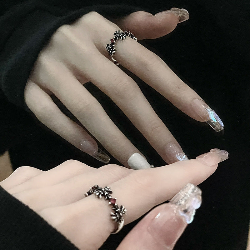 Women's Cross Crown Punk Retro High-grade Personality For Rings