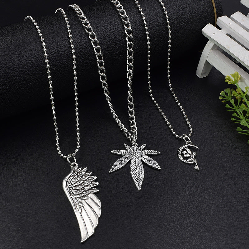Pendant Female Maple Leaf Male And Necklaces