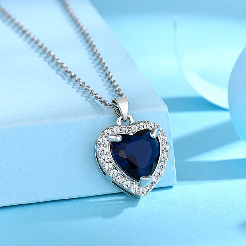 Colliers complets avec pendentif en forme de cœur personnalisé Titanic classique pour femmes