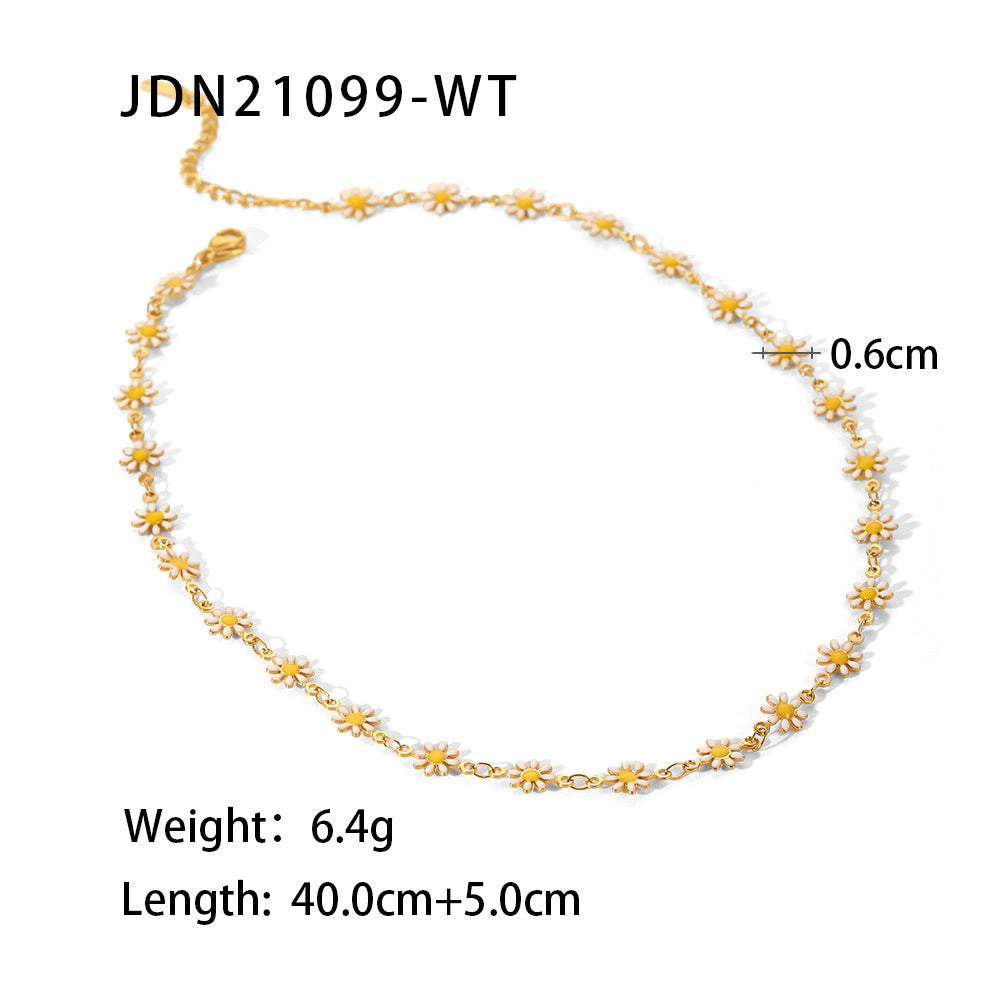Little Daisy Chain Stainless Steel Fashionable Creative Bracelets