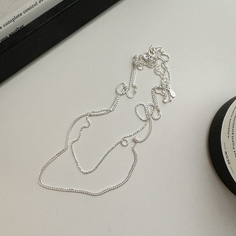 Colliers de clavicule latérale de conception de style simple de perles flash empilables