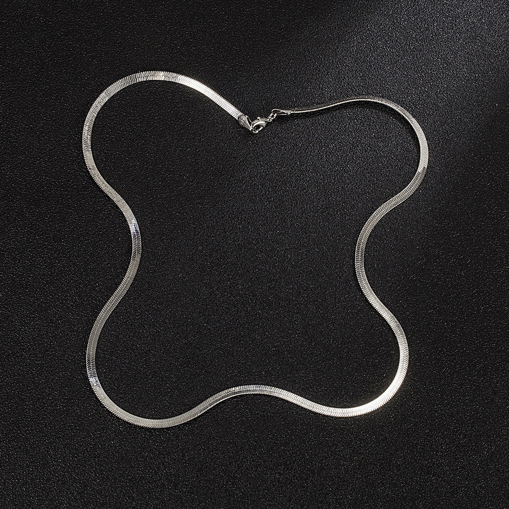 Colliers de chaîne de lame de lame de clavicule courte et de tempérament pour femmes et hommes