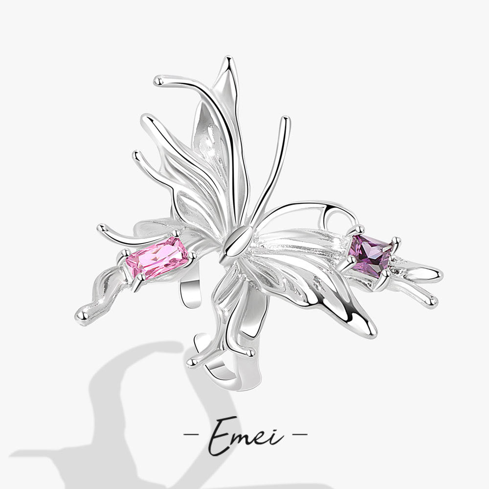 Women's Retro Fashion Micro Inlaid Zircon Open Hip Hop Rings