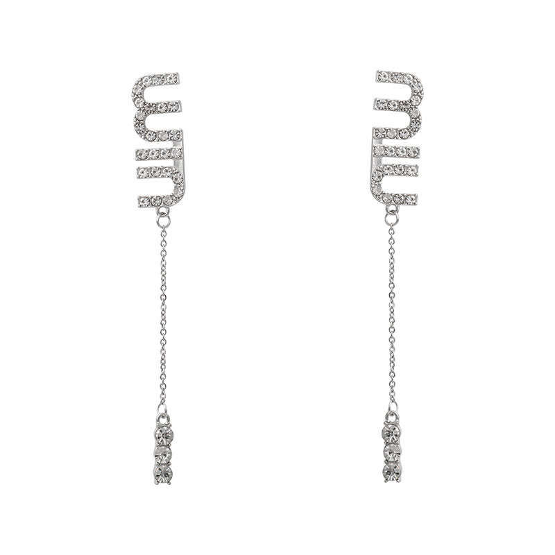 Entry Lux Fashion Lange Ringe mit Alphabet-Buchstaben