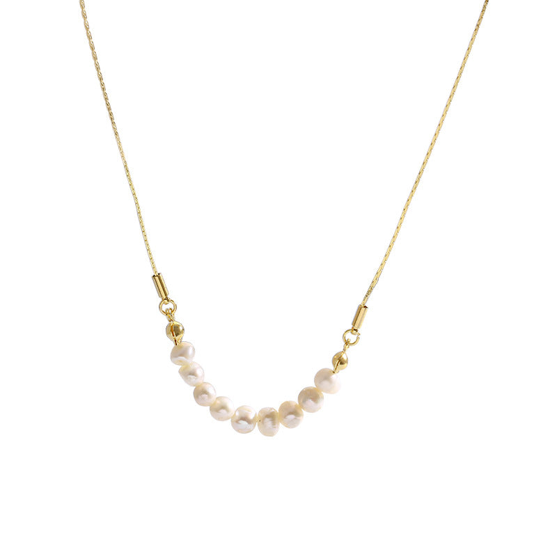 Colliers de clavicule de haute qualité en perles d'eau douce naturelles pour femmes