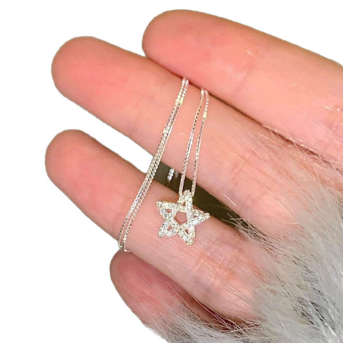 Star Zircon Minority Simple Temperament Clavicle Necklaces