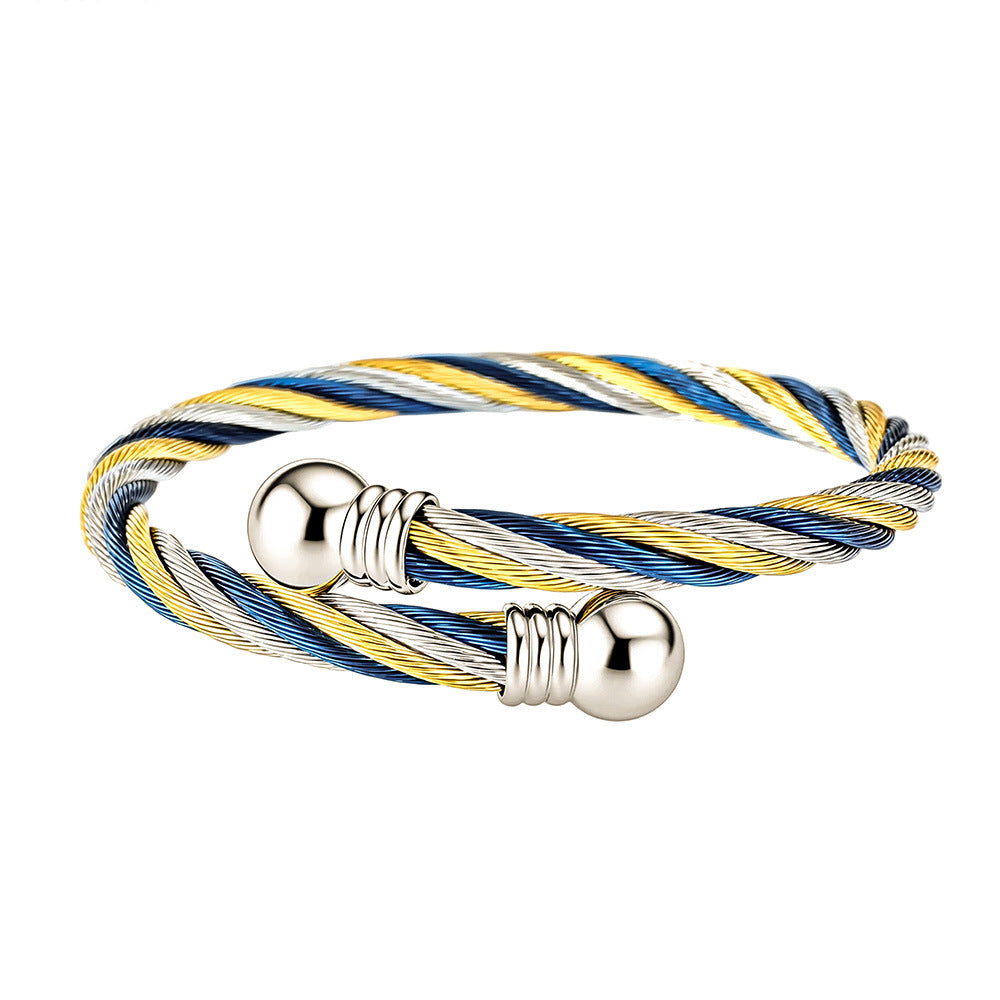 Men's Carrying Strap Stainless Fashion Simple No Color Bracelet
