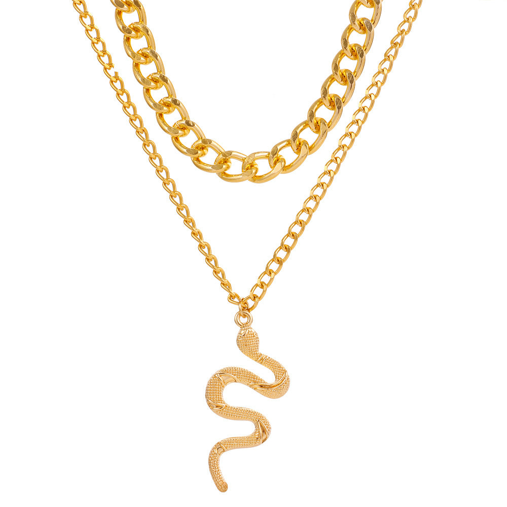 Women's Hip Hop Punk Thick Chain Snake Necklaces