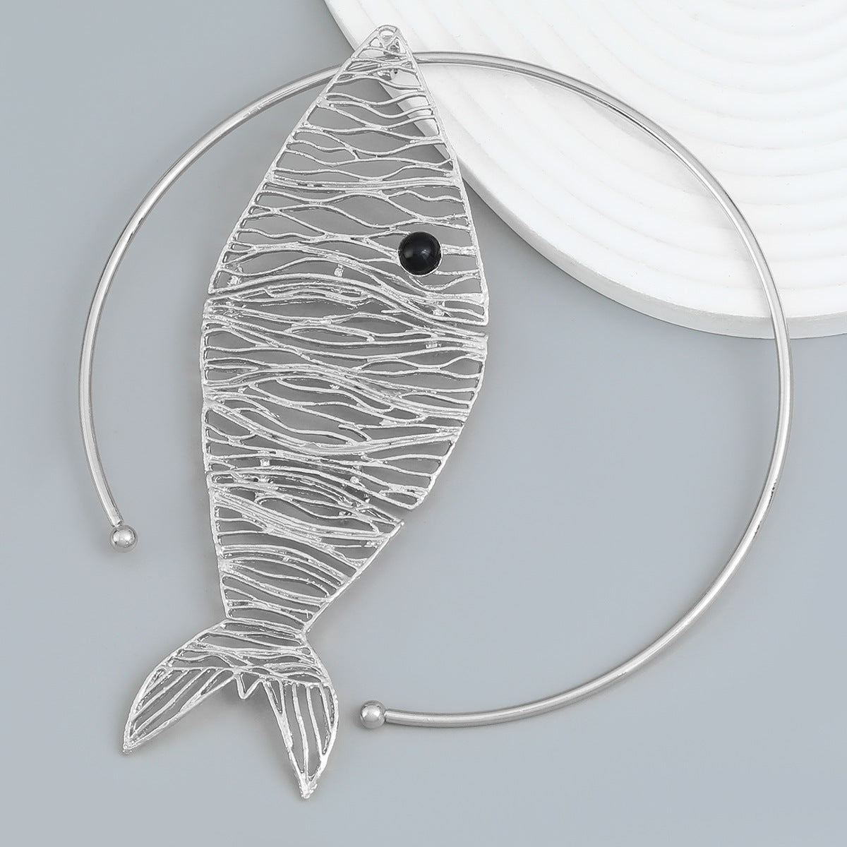 Fish-shaped Female Hip Hop Trend Metal Necklaces