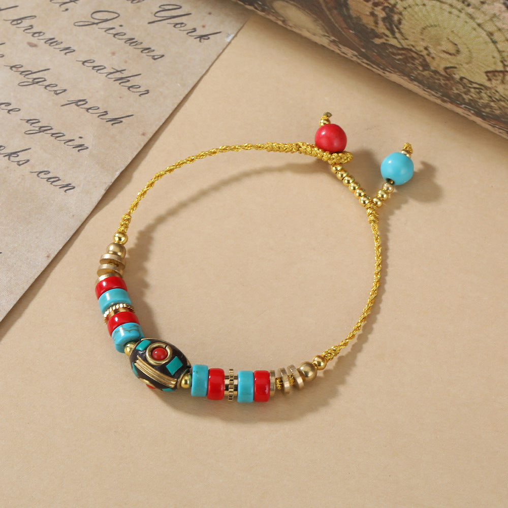 Women's Nepal Tibetan Vintage Exotic Ethnic Style Design Chinese Bracelets