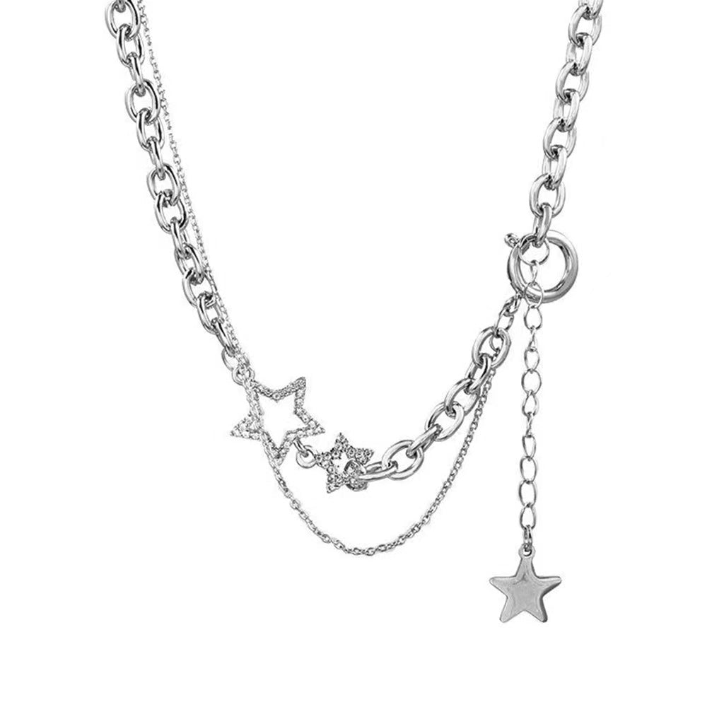 Women's Style Hip Hop Short Clavicle Chain Necklaces