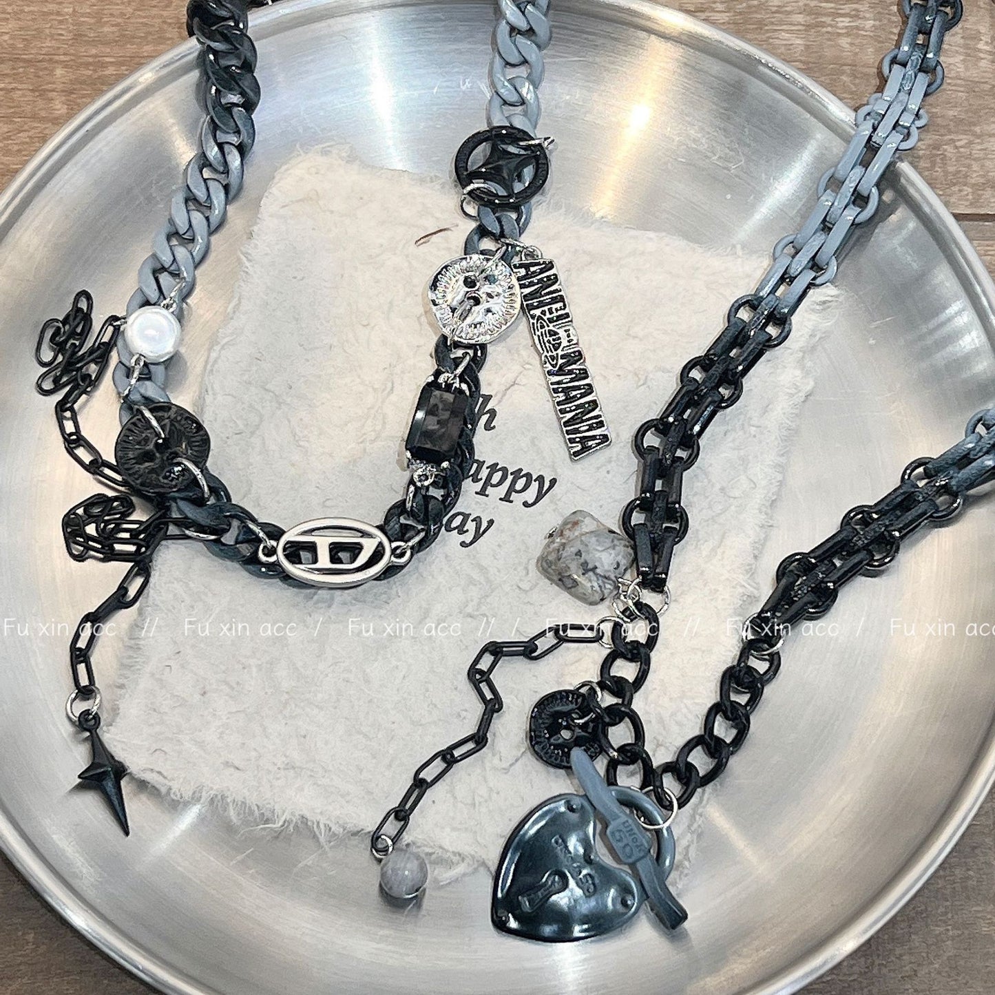 To Gray Love Tassel Sweet Cool Necklaces