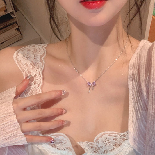 Women's Sier Special Interest Light Luxury Style Necklaces