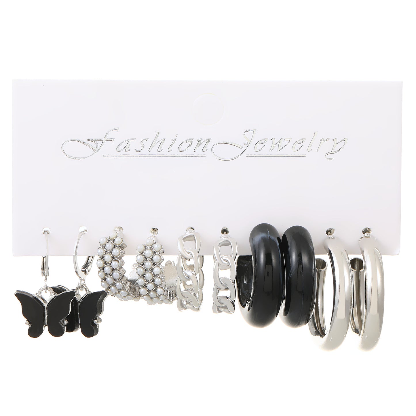 Pearl Rhinestone Ornament High-key Dignified Set Earrings