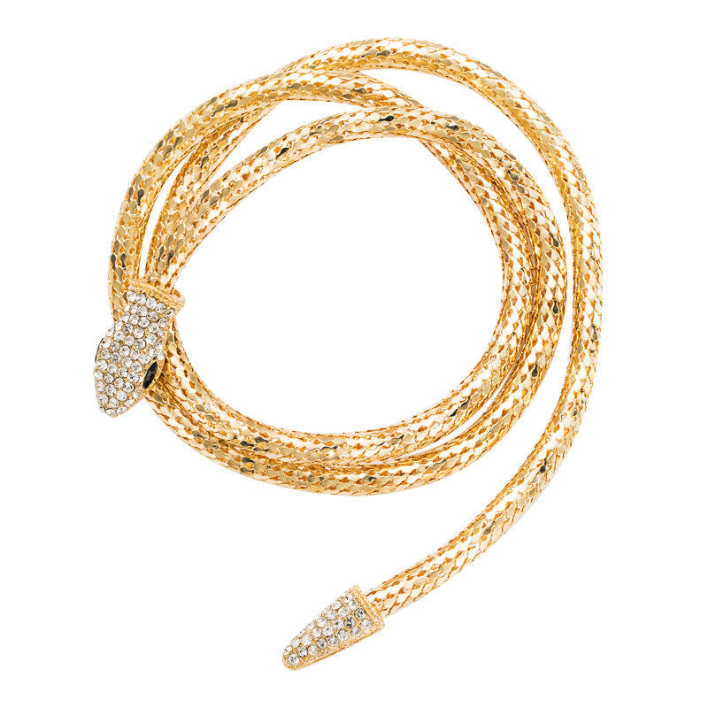 Creative Alternative Snake-shaped Hollow Chain Female Necklaces