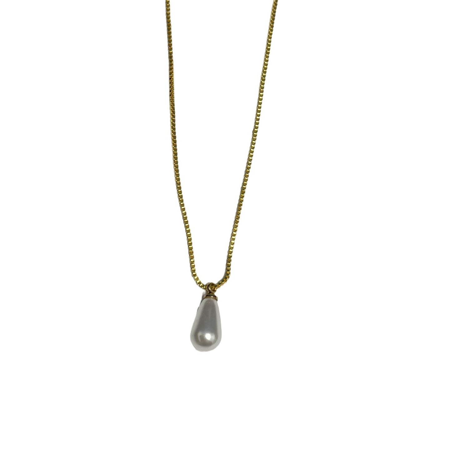 Women's Cold Style Water Drop Pendant Temperament Wild Niche Gold Necklaces