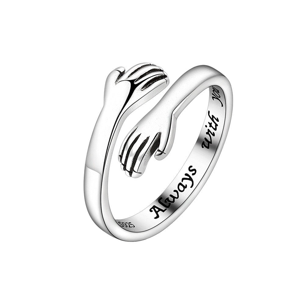 Love Hug Couple Korean Fashion Personalized Rings