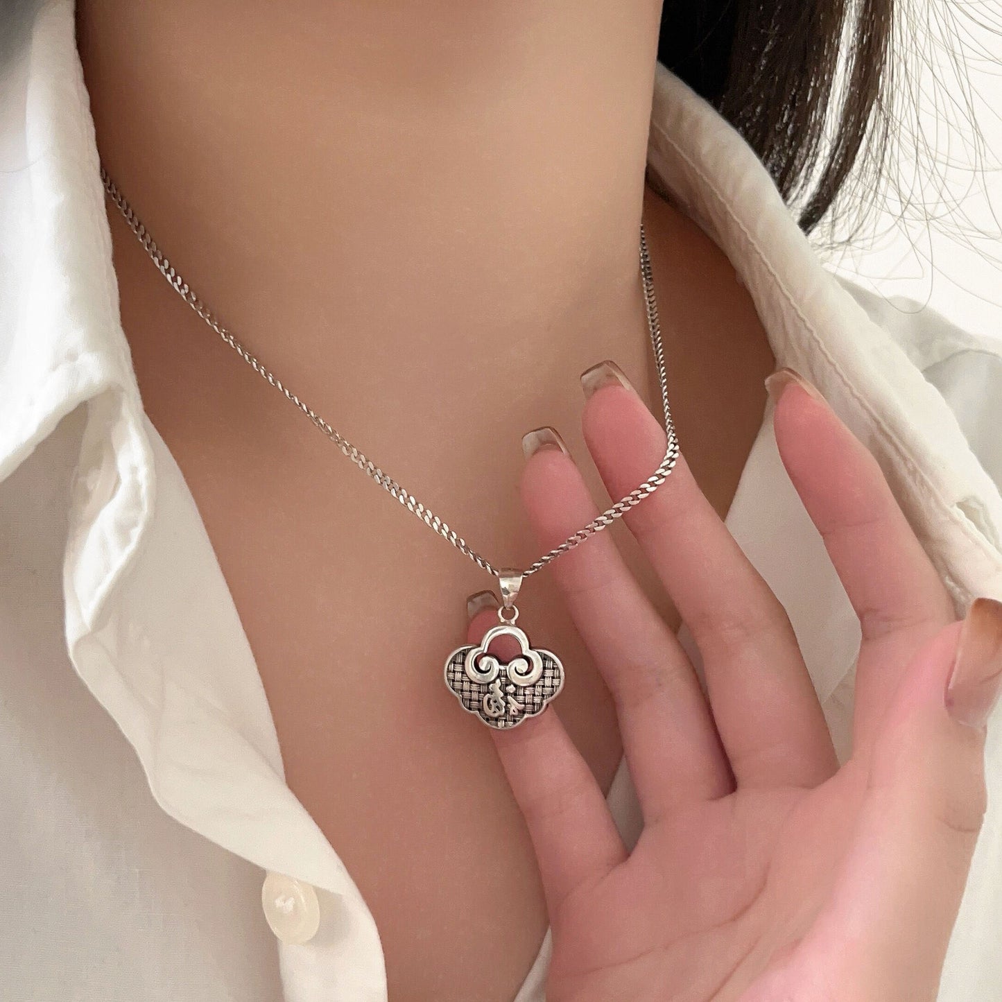 Colliers coréens allongés avec chaîne de pull en argent Sterling pour femmes, hommes et femmes