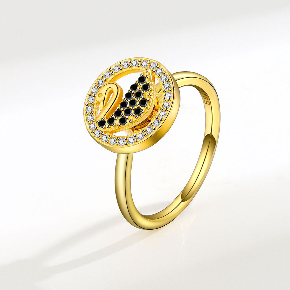 Goose Spinning Personality Minimalist Elegant Design Rings