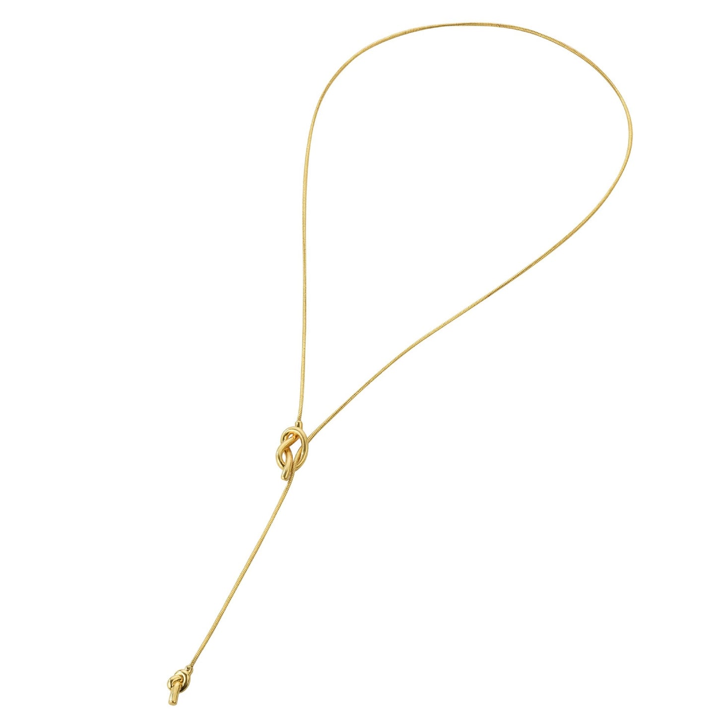 Fashion Vintage Golden Long Sailor Knot Sweater Necklaces