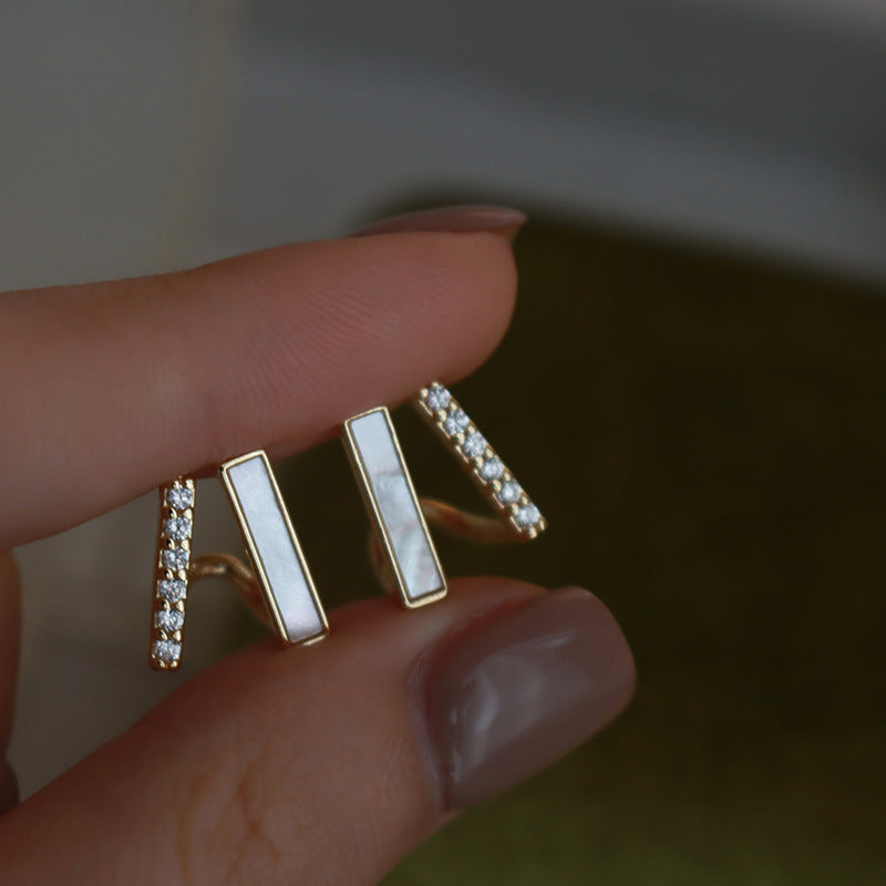 Graceful And Fashionable Commuting Frosty Mosquito Coil Ear Earrings