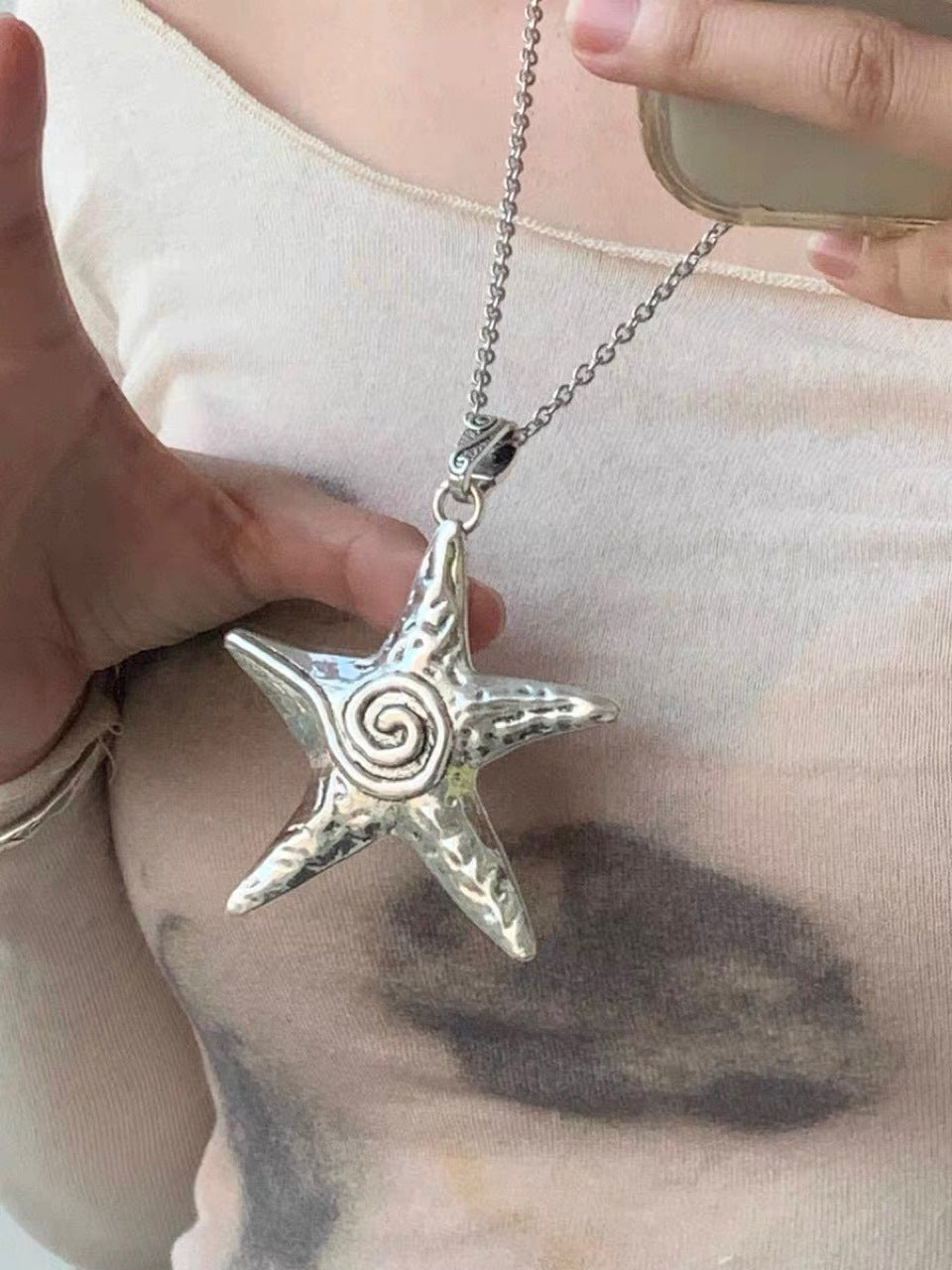 Colliers exagérés avec pendentif à cinq branches Sweet Cool Star