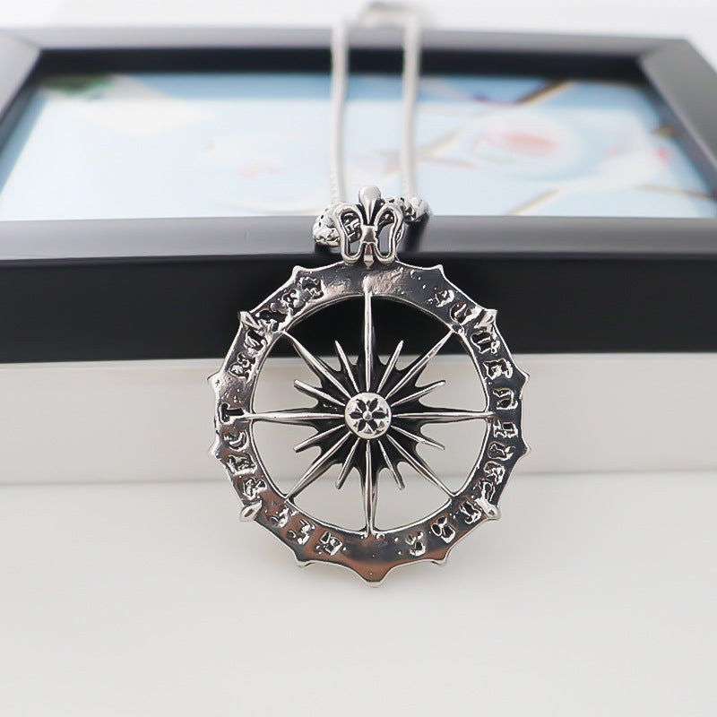 Round Alloy Pendant Unique Hipster Punk Necklaces