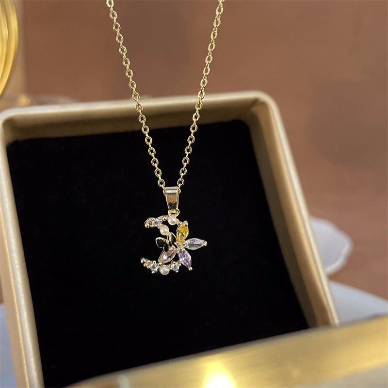 Colliers de clavicule pour femmes, hommes et doux et Cool, étoiles de fleurs, cœur pour conception de niche