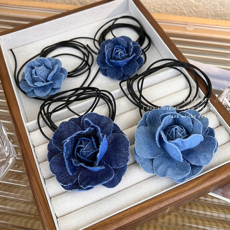 Colliers d'été doux et cool de style ballet camélia