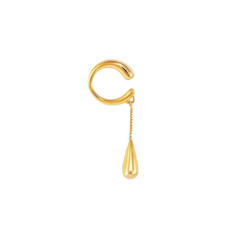 Temperamental Cold Style Simple Versatile Personality Tassel Water Drop Pendants