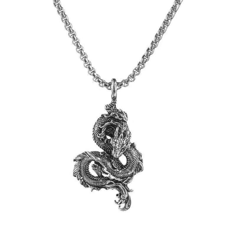 Colliers en acier titane avec pendentif zodiaque hip hop pour hommes