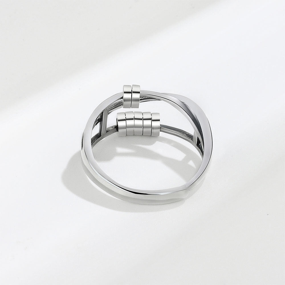 Women's Fashion Personality Rotatable Smart Design Cross Rings
