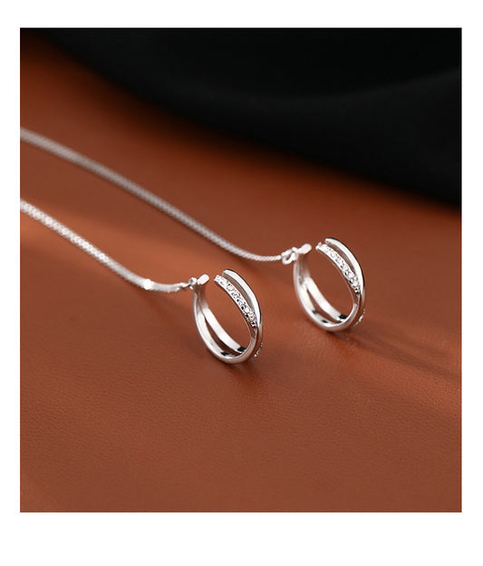 Women's Tassel Summer Hanging Tide Frosty Style Earrings