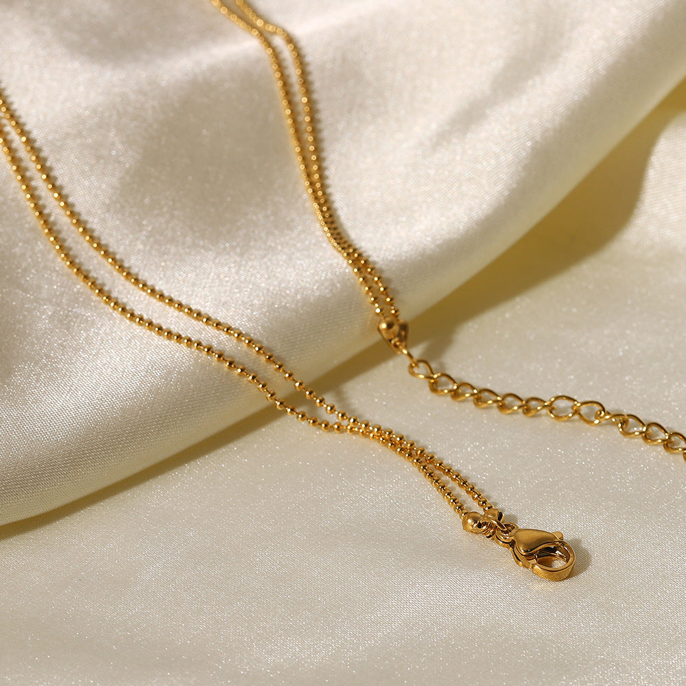 Women's Wind Classic Stick Stainless Steel Gold Necklaces