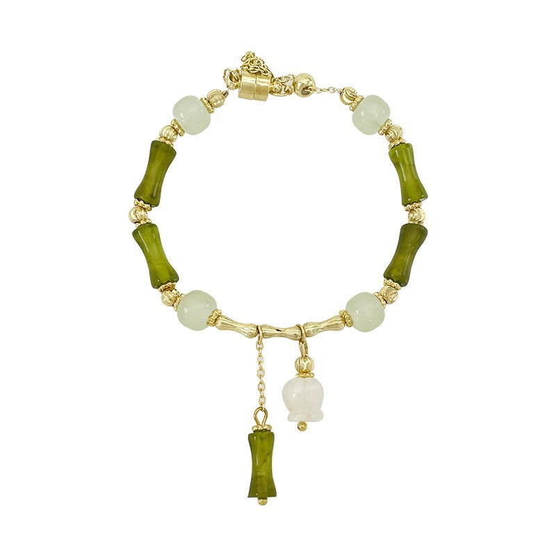Bambusjade für Damen für traditionelle Armbänder im chinesischen Stil