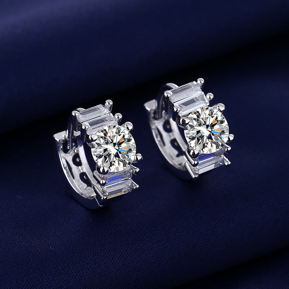Women's Style Temperamental Diamond Fashion Ear Clips Earrings