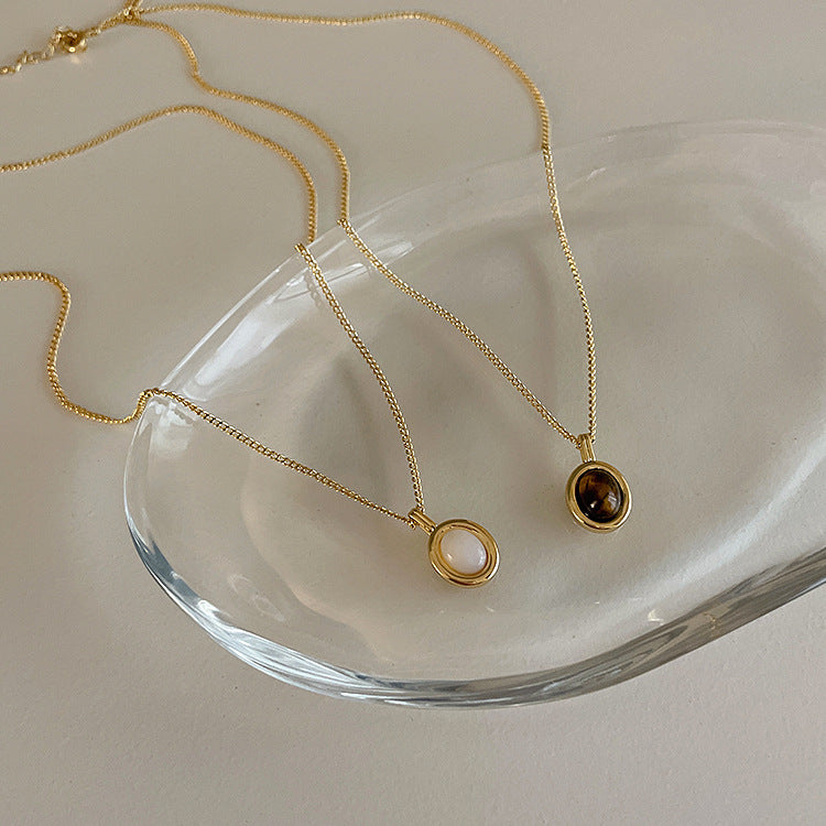 Pendentif opale pour femmes, pour concevoir des colliers de tempérament simples et personnalisés