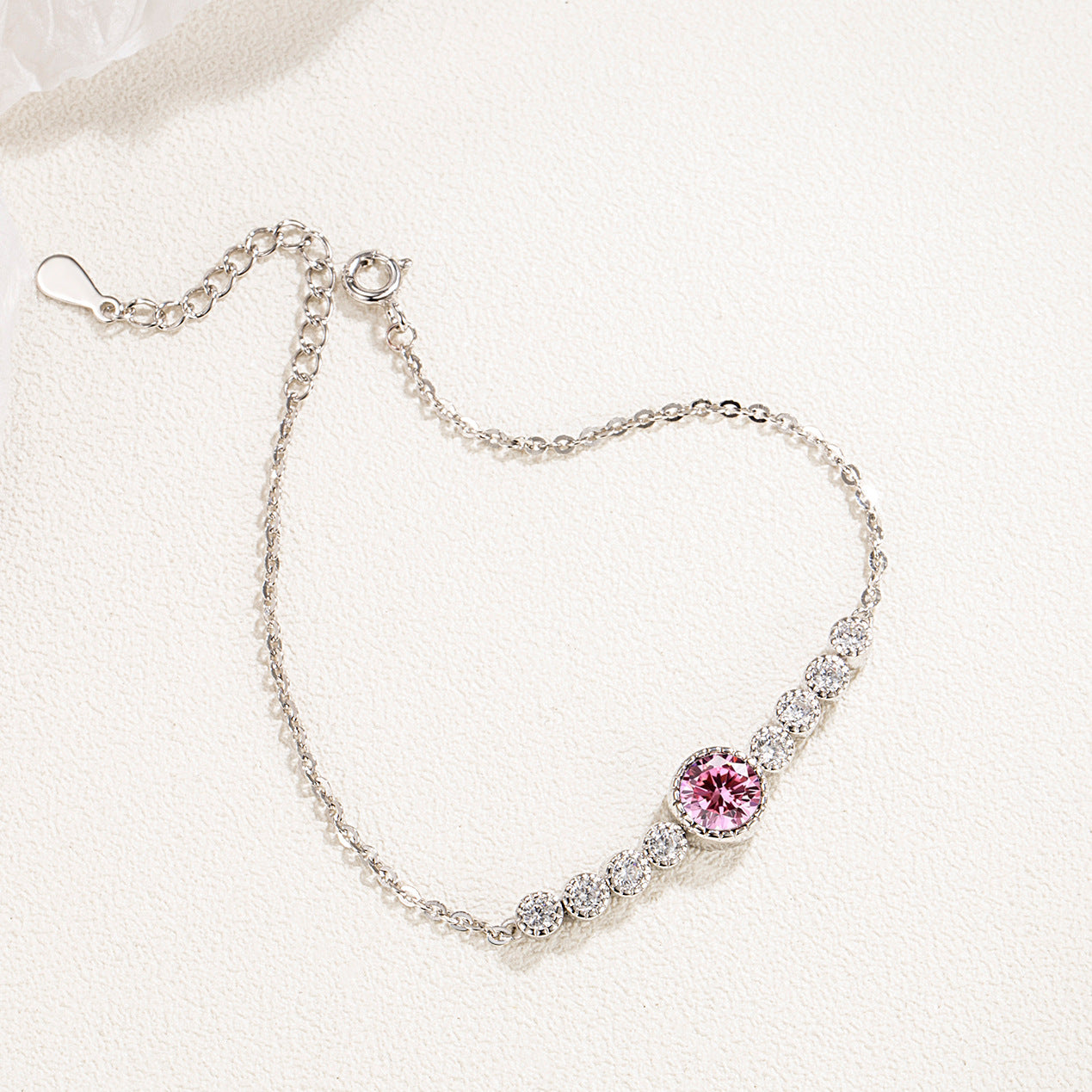 Women's Sterling Sier Ocean Heart Jewelry Light Bracelets
