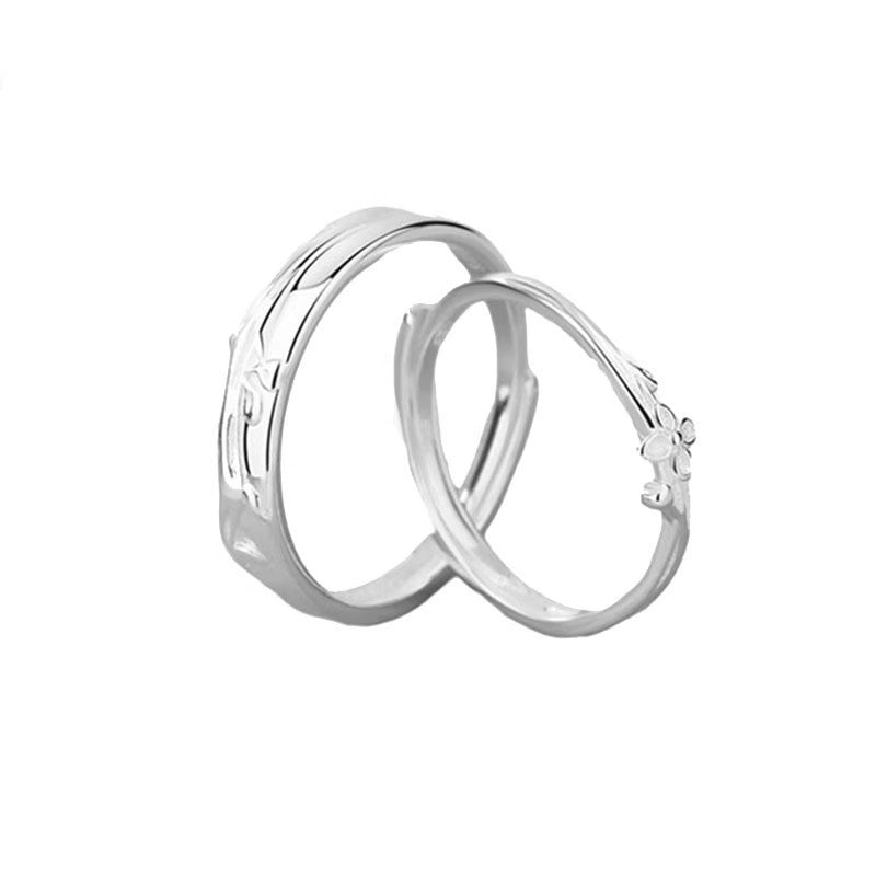 Women's & Men's Lovesickness Lilac Couple Design Fashion Valentine's Day Ring