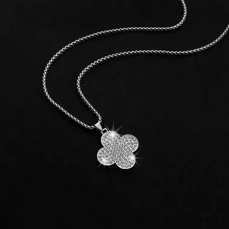 Women's Sweater Chain Clover Light Luxury Minority Long And Necklaces