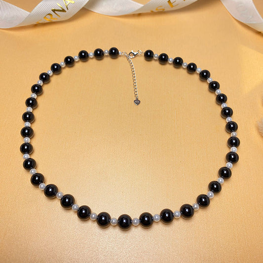 Colliers de rue Cool tendance neutres en perles d'agate pour femmes