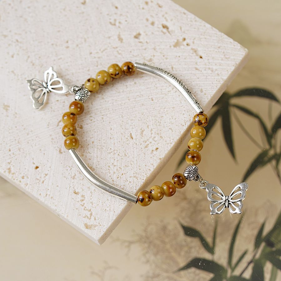 Handmade Ceramic Mori Style Female Ethnic Bracelets