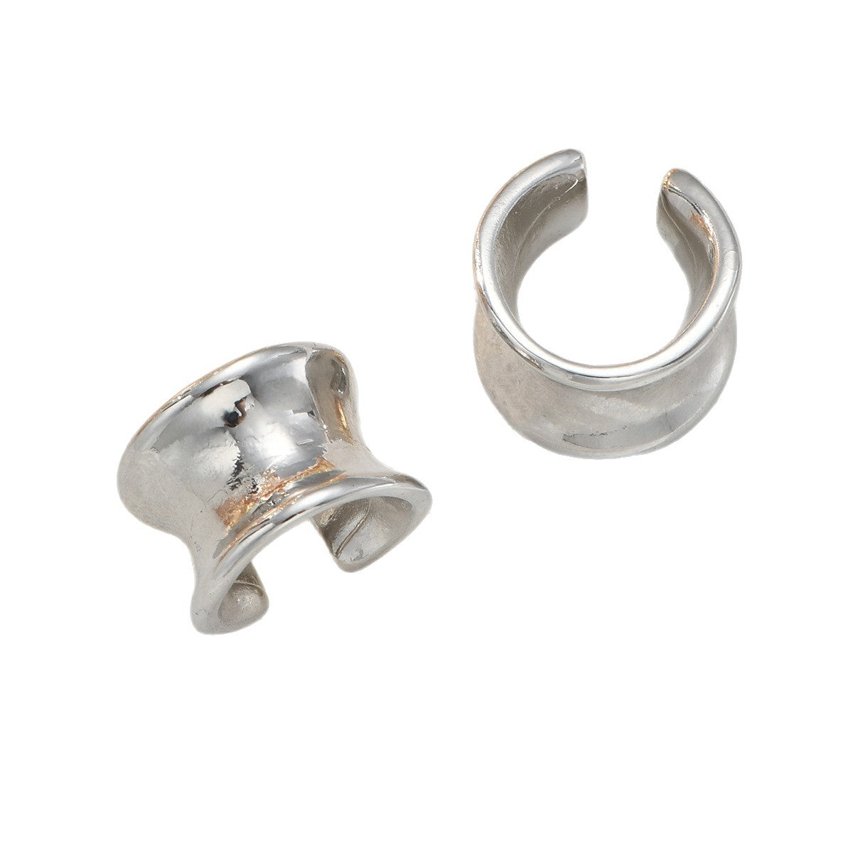 Retro Glossy Geometric Fashion Wide Face Arc Ear Clip