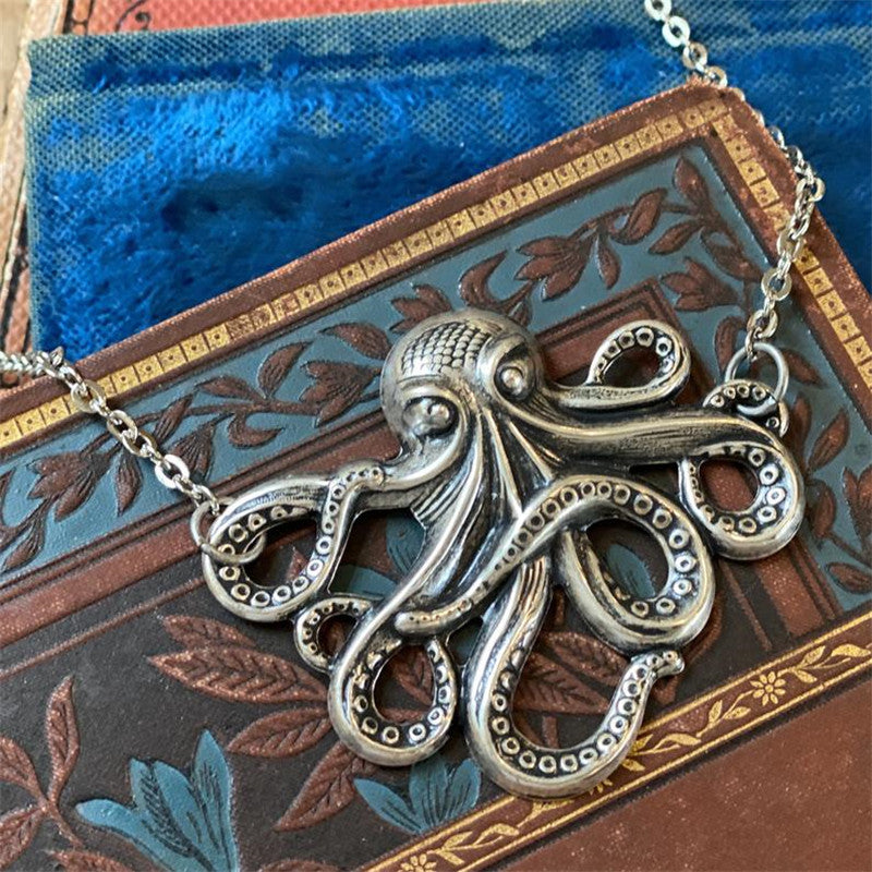 Hipster Pirate Octopus Snake Alloy Pendant Retro Necklaces