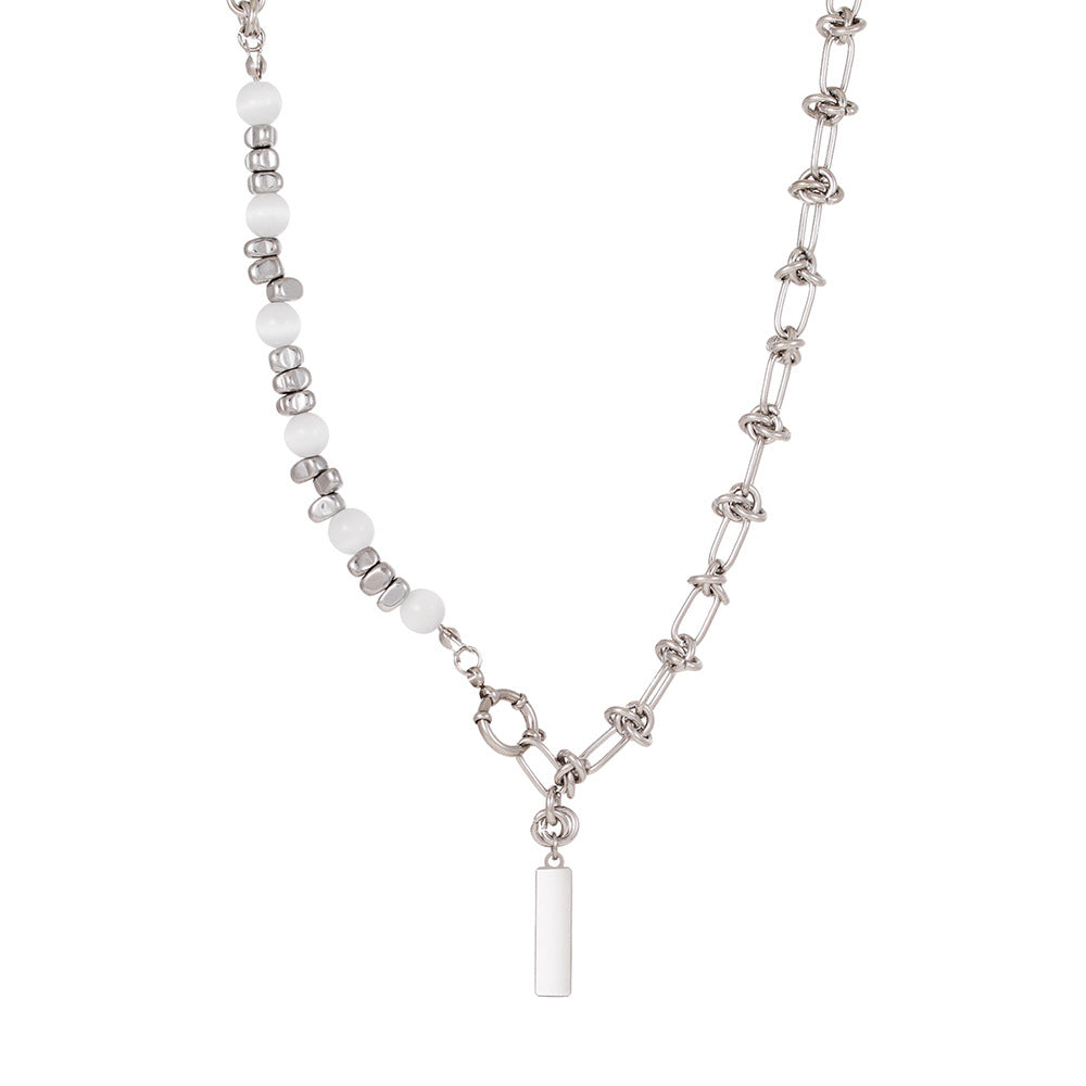 Colliers de mode avec chaîne en acier titane de style Hip Hop de haute qualité pour hommes