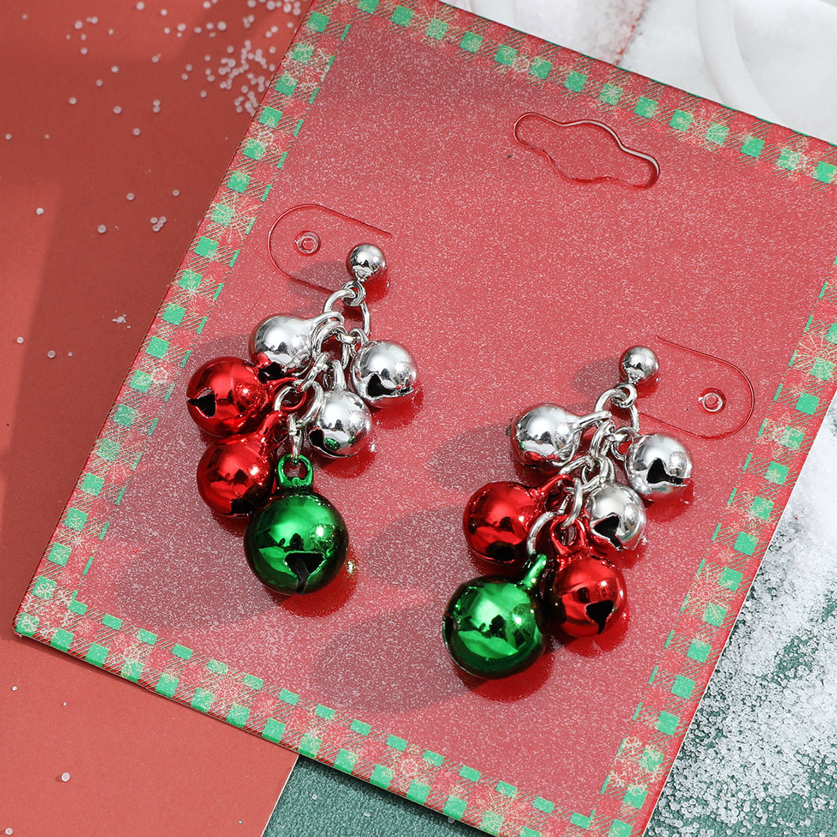 Cute Fashion Alloy Dripping Elk Snowflake Ear Earrings